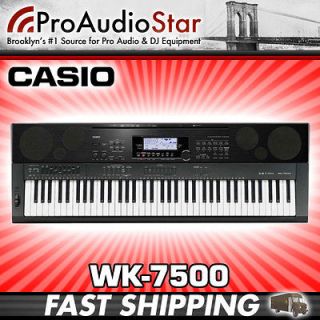 Casio WK 7500 76 Key Digital Keyboard Workstation WK7500 PROAUDIOSTAR