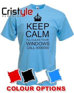   LL CLEAN YOUR WINDOWS CALL ** Window Cleaning Business Funny T Shirt