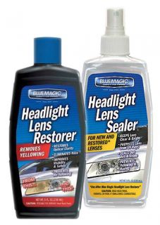 NEW* Blue Magic Headlight Lens Restorer & Sealer Kit / Set 8 oz *FREE 
