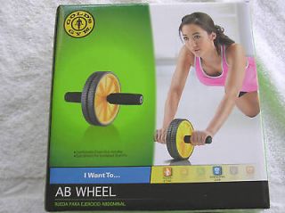 New GOLDS GYM Dual Wheel Exercise AB Wheel