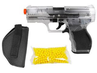Crosman Stinger P9T Airsoft Pistol Kit Clear/Black Holster Included