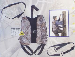   241 Hunter Climbing Tree Stand Vest Safety Harness 300lb Capacity