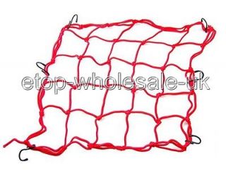   Brand New Red For Motorcycle Parts Rear Helmet Web Cargo Net Mesh N017