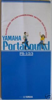 Vintage Yamaha Original PS 1  2  3 Players Guide Owners Users 
