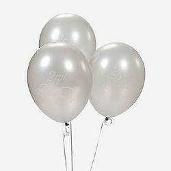 12 Anniversary Balloons 25th Silver 50th Gold Golden Wedding Party 