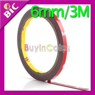 3M Auto Acrylic Foam Double Sided Attachment Tape 6mm