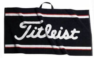 2012 TITLEIST Players Towel   BRAND NEW   Black / Red   16x32 