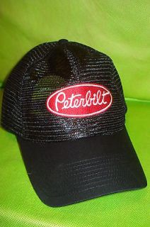 PETERBILT HAT Black All Mesh Summer Hat **