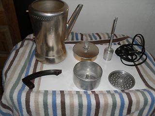 PARTS ONLY VINTAGE WEST BEND 8 CUP COFFEE MAKER/ PERCOLATOR # 3280E 