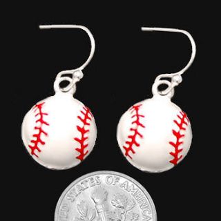   Softball enamel metal earrings Jewelry Score Sports Field Mom Coach