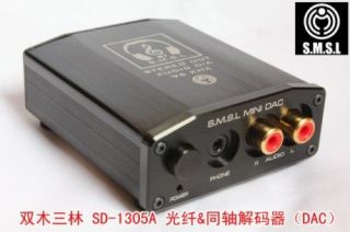 SMSL Mini DAC SD 1305A·Optic​al Coax Input RCA Output