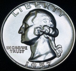 1957 Washington Quarter ~ Silver Proof Coin # 2012 483