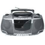   CD248 Coby Portable Boombox with CD Player Cassette Deck and AM FM Tu