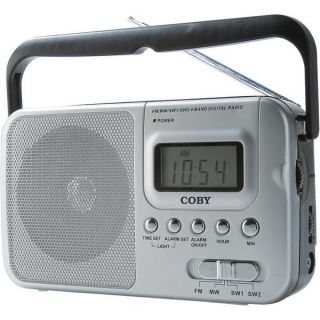 Coby World Band AM/FM Shortwave Radio SW1 and SW2 W Digital Display 
