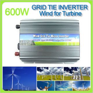 600W 600 Watt Grid Tie Power Inverter for Wind Turbine Generator 24 