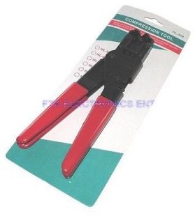   Crimper Tool for RG6 RG59 TV Connectors Plugs and Coax Cable TV Wire