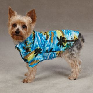 Aloha Hawaiian print Dog Camp cotton Shirt x small XS 10L puppy pet 