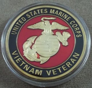 US Marine Corps Vietnam Veteran Challenge Coin / Style B
