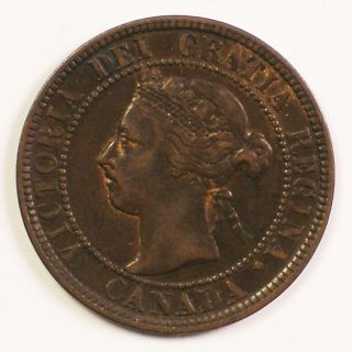 1900 Canada Large Cent Coin One Penny High Grade
