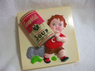   Kids Magnet Boy Carrying Can of Tomato Soup 1997 Kitchen Collectible