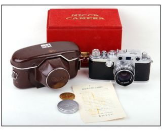 Mint * Nicca 3F Leica Screw Mount Copy w/Nikkor H.C 5cm 50mm f/2 # 