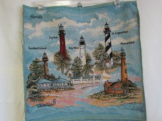 Florida Lighthouse Key West Jupiter Sanibel Island Tapestry Fabric 