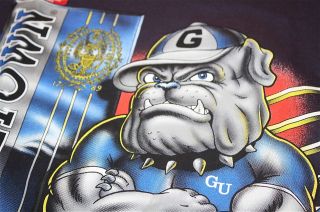 Vintage Georgetown Hoyas mascot t shirt NWT 90s Mutombo Ewing NCAA