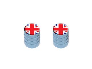 Great Britain Flag   Motorcycle Bicycle Tire Valve Stem Caps   Light 