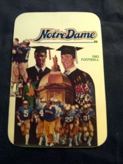 1983 Notre Dame Fighting Irish Football Schedule