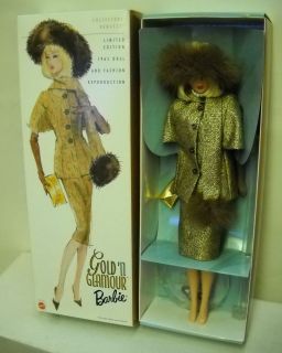   Collectors Request Barbie Reproduction Gold N Glamour Barbie Doll