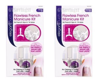 YOUR CHOICE) Elegant Touch FLAWLESS FRENCH MANICURE KIT Set Nail 