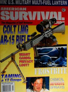 American Survival Guide March 1996 Colt AR 15 Rifle