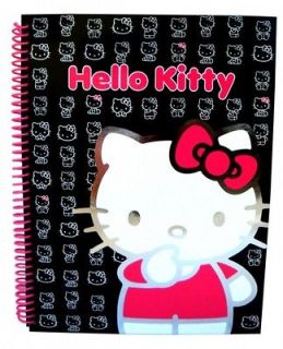 HELLO KITTY SILHOUETTE A4 NOTEBOOK SCHOOL GIRLS STATIONERY BRAND NEW 