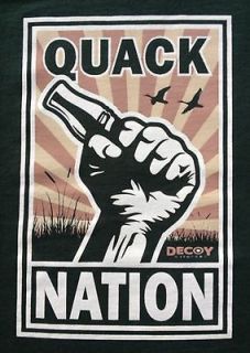   XL QUACK NATION Duck Hunting T Shirt, Unlimited Commander Ducks