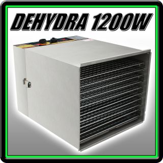   1200W   XLS 10 TRAY COMMERCIAL 100% STAINLESS FOOD DEHYDRATOR