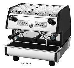 La Pavoni Commercial Espresso Machine Maker PUB 2V B Black, 2 Group 