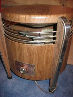 Vintage Floor Hassock Fan Round Rocket Ship Lakewood 3 Speed