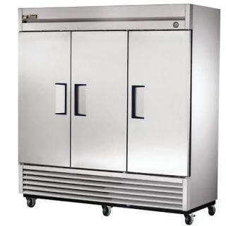 New True T 72 Commercial Refrigerator Reach in 3 Door Cooler   72 