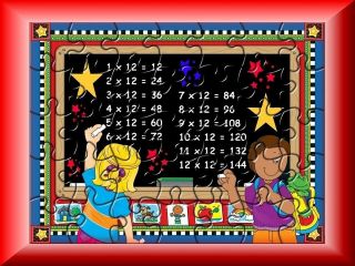 DVD Computer Jigsaw Puzzles MULTIPLICATION TABLES and some cool FUN 