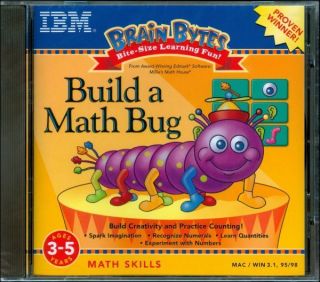 Build a Math Bug from Edmark / IBM for ages 3 5 for Windows 98 95 3.1 