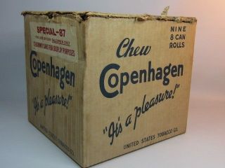   Old Copenhagen Snuff Salesman Sample Boxed Set 72 Dummy Tins Complete