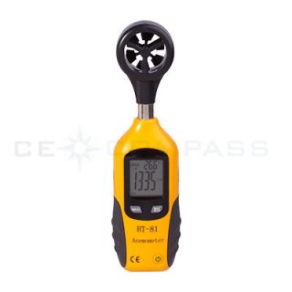 LCD Digital Wind Speed Scale Gauge Meter Anemometer Thermometer