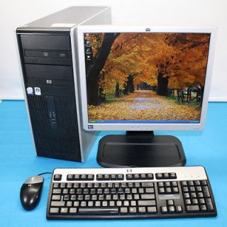 HP DC7800 Desktop Tower 2GB   1TB   DVD+/ RW Intel Dual + 1740 17 LCD 