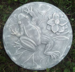 plaster,concrete Frog stepping stone plastic casting garden mold mould