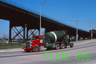 Hilltop Concrete Peterbilt Truck Cement Mixer Street Scene Original 