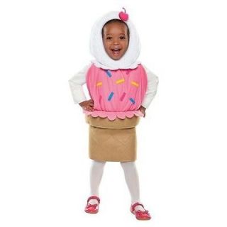 Double Scoop Ice Cream Cone Halloween Costume Toddler Girl 3T 4T 3 4 