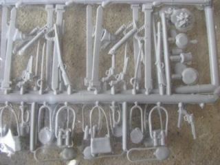 Marx Civil War Weapons Accessory Set 54MM 1/32 toy Soldier Playset 