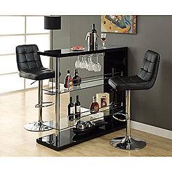 BLACK CHROME COLOR HOME MODERN CLASSIC DINING COUNTER BAR ONLY NEW