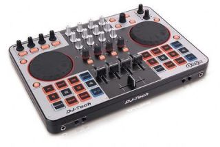 DJ TECH 4MIX USB MIDI DJ controller w/integrated soundcard,direct 4 