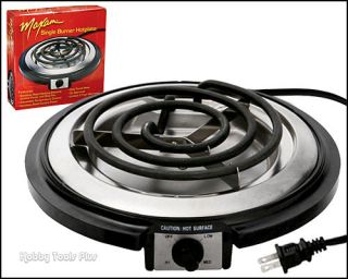 New Maxam Single Burner Electric Camping Stove Cooking Hotplate